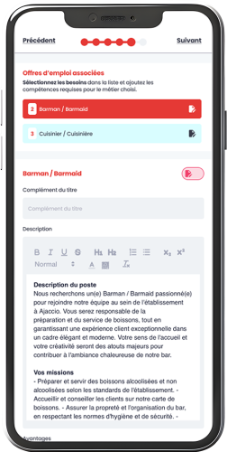 associez vos besoins à des offres d'emploi