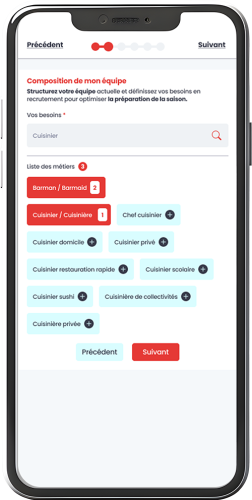définissez la composition de votre équipe