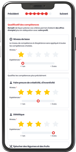 sélectionnez et qualifiez vos compétences